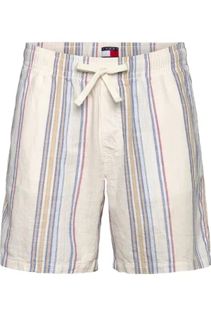 Tommy Hilfiger Tjm Slub Str Beach Short Ext Bottoms Shorts Casual Multi/patterned