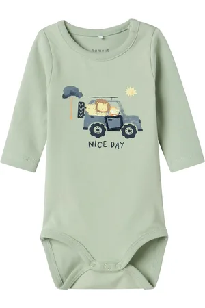 NAME IT Nbmhollow Ls Body Box Pitkähihainen Body Green