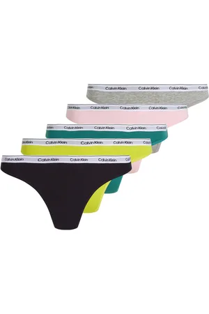 Calvin Klein Thong 5Pk Stringit Alusvaatteet Multi/patterned