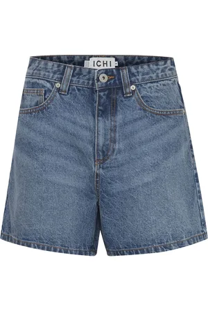 Ichi Ihaveny Sho Bottoms Shorts Denim Shorts Blue