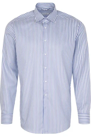 Seidensticker Cityhemden 1/1 Arm Tops Shirts Business Blue
