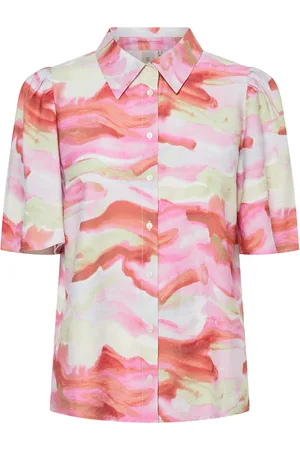 Y.A.S Arola 2/4 Shirt S. Tops Shirts Short-sleeved Pink