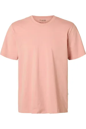 SELECTED Slhaspen Ss O-Neck Tee Noos Tops T-shirts Short-sleeved Pink