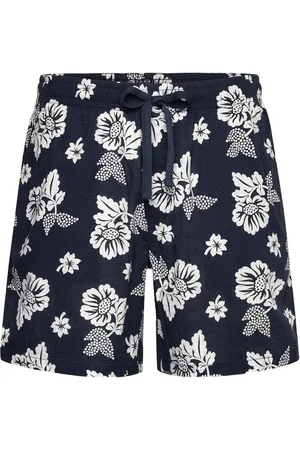 Tommy Hilfiger Tjm Slub Aop Beach Short Ext Bottoms Shorts Casual Navy