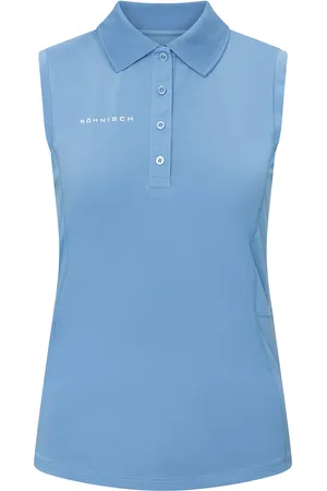 Röhnisch Nicky Sleeveless Poloshirt Sport Women Sport Clothing Sports Tops & T-shirts Sport Polos Blue