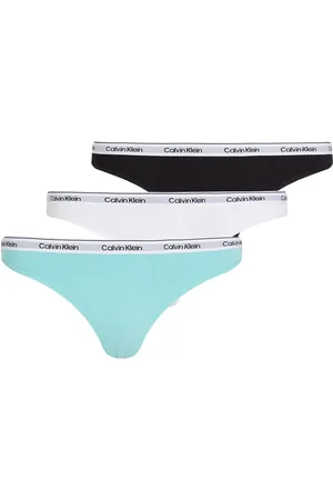 Calvin Klein Thong 3Pk Stringit Alusvaatteet Multi/patterned