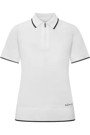 Röhnisch Knitted Polo Top Sport Women Sport Clothing Sports Tops & T-shirts Sport Polos White