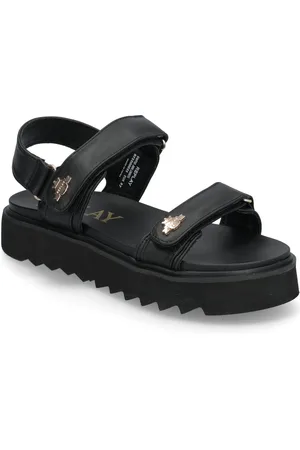 Replay New Alicante Shield Shoes Sandals Flat Sandals Black