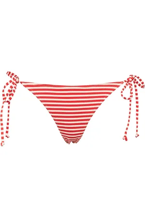Missya Ibiza Tai Cord Jacquard Swimwear Bikinis Bikini Bottoms Side-tie Bikinis Red