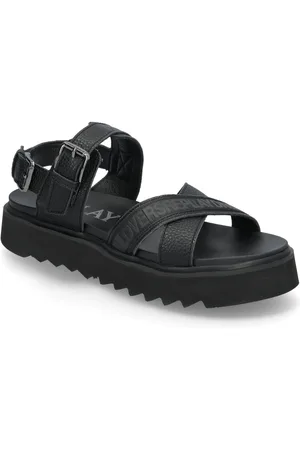 Replay New Alicante Tumble Shoes Sandals Flat Sandals Black