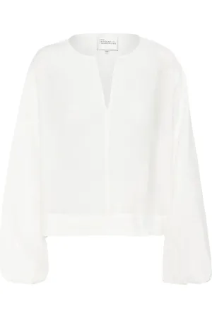 My Essential Wardrobe Lilomw Blouse Tops Blouses Long-sleeved White