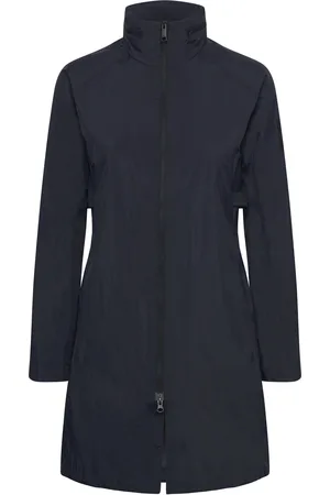 Jack Wolfskin Wellsee Coat W Sport Sport Clothing Sport Outerwear Sport Jackets Sport Outdoor Jackets Navy