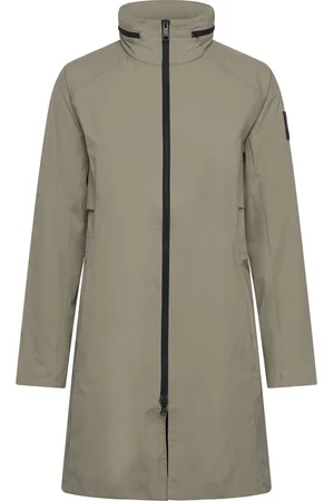 Jack Wolfskin Wellsee Coat W Sport Sport Clothing Sport Outerwear Sport Jackets Sport Outdoor Jackets Khaki Green