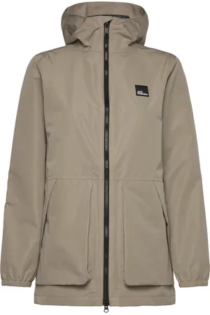 Jack Wolfskin Terraview 2L Parka W Sport Sport Clothing Sport Outerwear Sport Jackets Sport Outdoor Jackets Beige