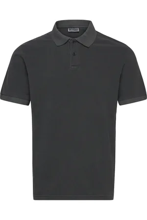 Weekday Short-Sleeved Cotton Piqué Polo Shirt Tops Polos Short-sleeved Grey