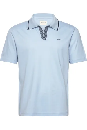 GANT Tipping Polo Tops Polos Short-sleeved Blue