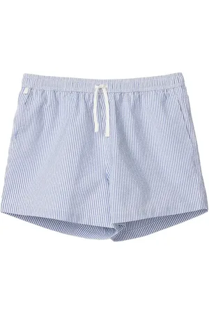 Lexington Striped Seersucker Swim Trunks Uimashortsit Blue