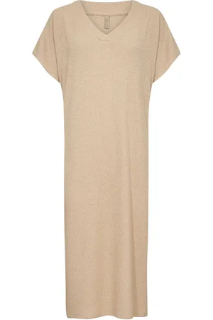 soyaconcept Sc-Delia Polvipituinen Mekko Beige