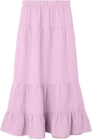 LMTD Nlfhussa Long Skirt Noos Dresses & Skirts Skirts Maxi Skirts Pink