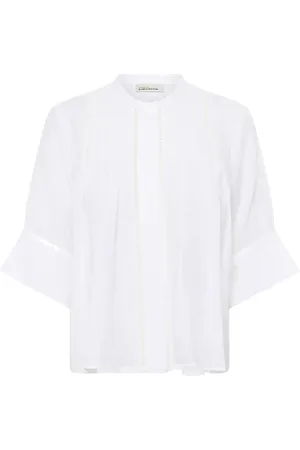Karen by Simonsen Kbvilde Blouse Tops Blouses Short-sleeved White