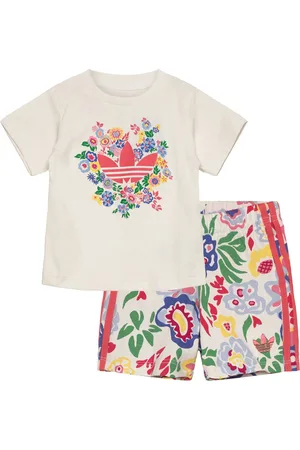adidas Short Tee Set Sport Sets With Short-sleeved T-shirt Multi/patterned