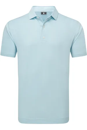 FootJoy Micro Feeder Stripe Lisle Sport Men Sport Clothing Sport Tops Sport Polos Sport Short-sleeved Polos Blue