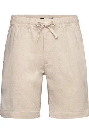 Clean Cut Barcelona Luca Shorts Bottoms Shorts Linen Shorts Beige