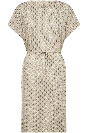 soyaconcept Sc-Felicity Aop Polvipituinen Mekko Beige
