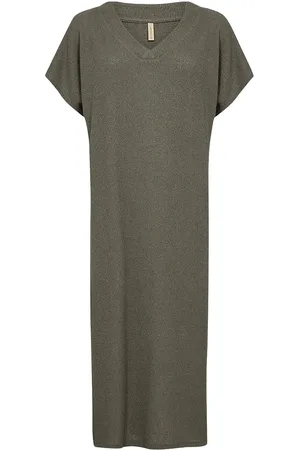 soyaconcept Sc-Delia Polvipituinen Mekko Khaki Green