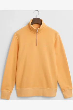 GANT Sunfaded Half Zip Sweat Tops Sweat-shirts & Hoodies Sweat-shirts Orange