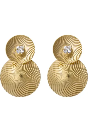 Caroline Svedbom Coco Earrings Gold Accessories Jewellery Earrings Statement Earrings Gold