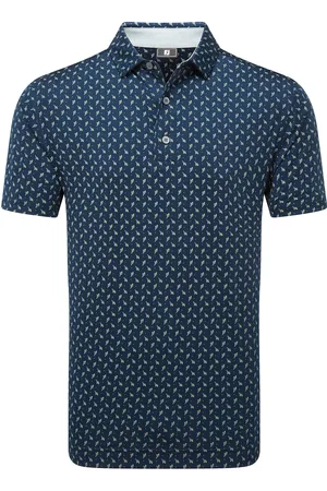 FootJoy Flower Bud Foulard Lisle Sport Men Sport Clothing Sport Tops Sport Polos Sport Short-sleeved Polos Navy