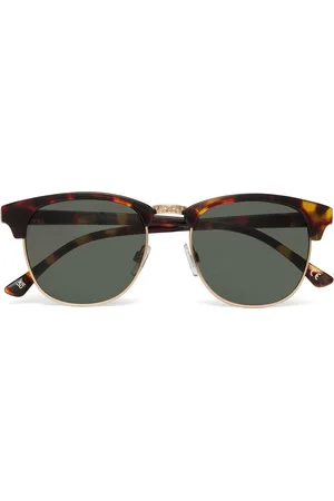 Vans Mn Dunville Shades Sport Sunglasses Round Frame Sunglasses Brown