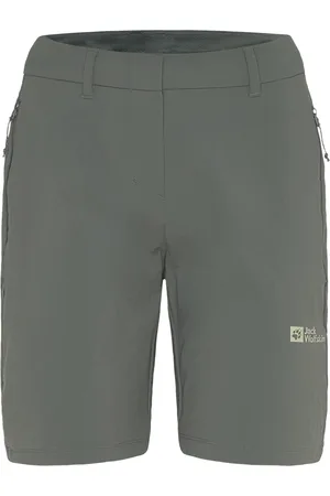 Jack Wolfskin Hikeout Shorts W Sport Sport Clothing Sport Shorts Sport Outdoor Shorts Khaki Green