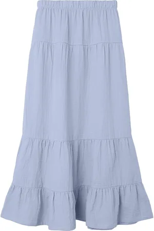 LMTD Nlfhussa Long Skirt Noos Dresses & Skirts Skirts Maxi Skirts Blue
