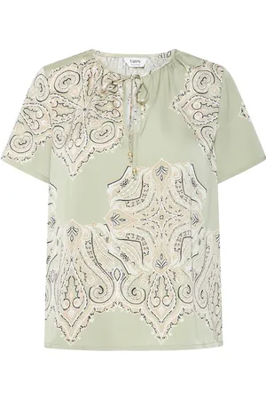 B YOUNG Byjannike Blouse - Tops Blouses Short-sleeved Green