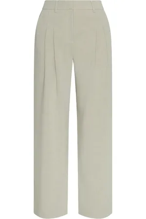 MSCH Mschmirabelle Michelle Hw Pleat Pants Bottoms Trousers Suitpants Cream