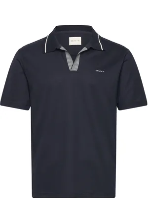GANT Tipping Polo Tops Polos Short-sleeved Navy