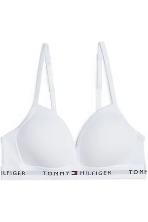 Tommy Hilfiger Triangle Bra Fixed Foam Night & Underwear Underwear Tops White