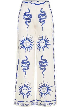 Noella Kimona Pants Bottoms Trousers Straight Leg Multi/patterned