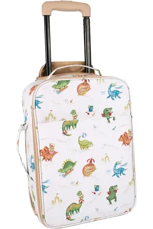 Filibabba Kuffert I Genanvendt Pet - Dino Beach Accessories Bags Travel Bags Cream