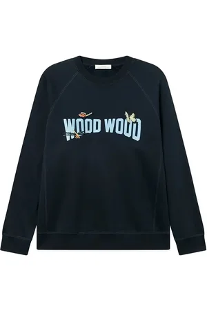 WoodWood Wwhester Tops Sweat-shirts & Hoodies Sweat-shirts Navy
