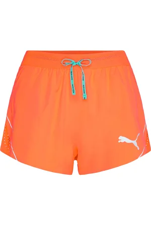 PUMA W Raceday Ultraweave 3 Split Short Sport Women Sport Clothing Sport Shorts Sport Training Shorts Orange