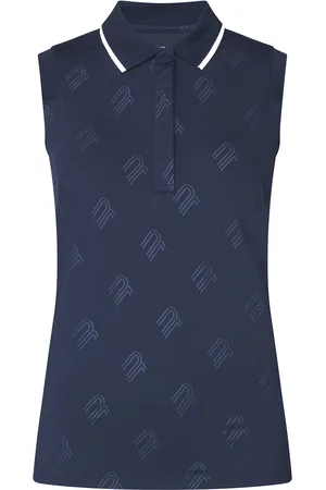 Röhnisch Deni Sleeveless Poloshirt Sport T-shirts & Tops Polos Navy