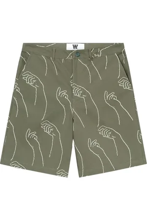 WoodWood Wwfallon Short Bottoms Shorts Casual Green