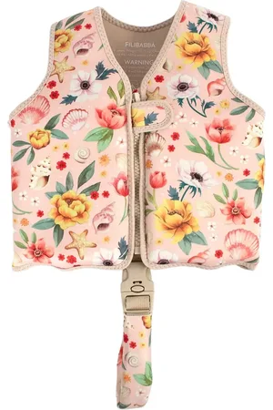 Filibabba Svømmevest 5-6 År - Ocean Blossom Accessories Sports Equipment Swimming Accessories Pink