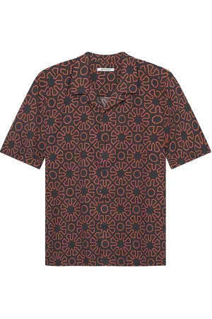 WoodWood Wwaaron Resort Tops Shirts Short-sleeved Shirts Black