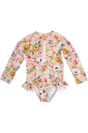 Filibabba Vilje – Uv-Dragt 3-4 År – Ocean Blossom Uimapuku Uima-asut Pink