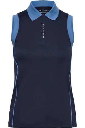 Röhnisch Ultra Viola Uv Sleeveless Sport Sport Clothing Sports Tops & T-shirts Sport Polos Navy