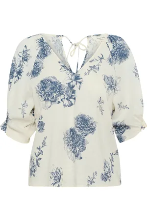 Part Two Rosalynpw Bl Tops Blouses Long-sleeved Cream